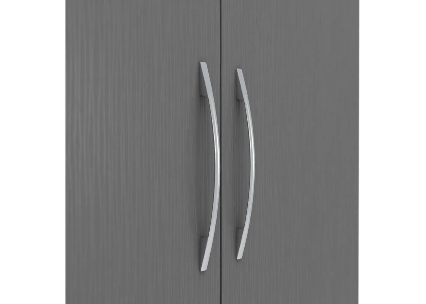 Nevada 3D Effect Grey 2-Door Wardrobe by Wholesale Beds & Furniture