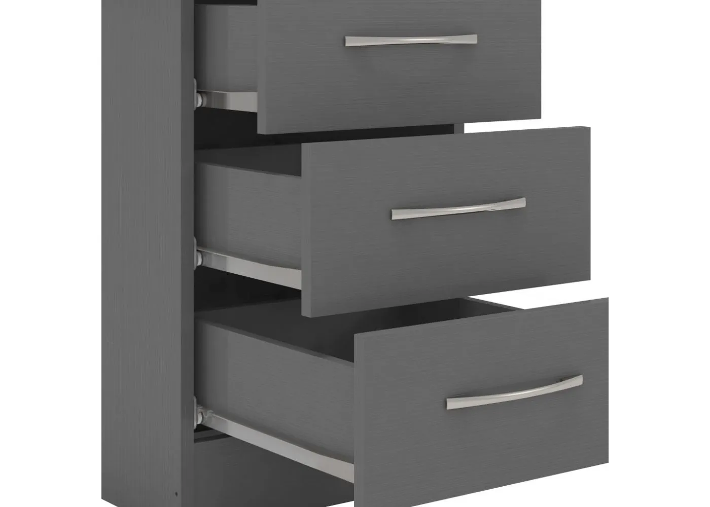 Nevada 3D Effect Grey 3 Piece Bedroom Furniture Set inc. 3-Drawer Chest by Wholesale Beds & Furniture