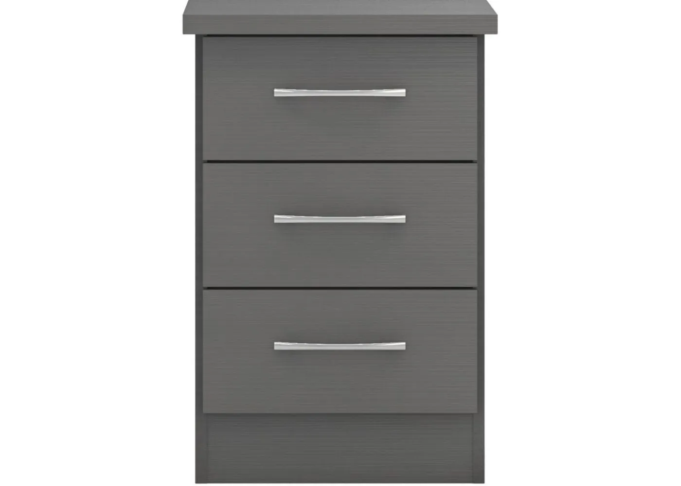 Nevada 3D Effect Grey 3 Piece Bedroom Furniture Set inc. 3-Drawer Chest by Wholesale Beds & Furniture