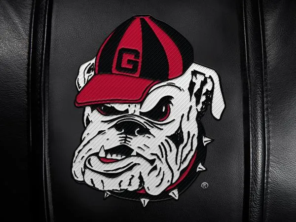 Office Chair 1000 with Georgia Pinstripe Bulldog Head Logo Panel