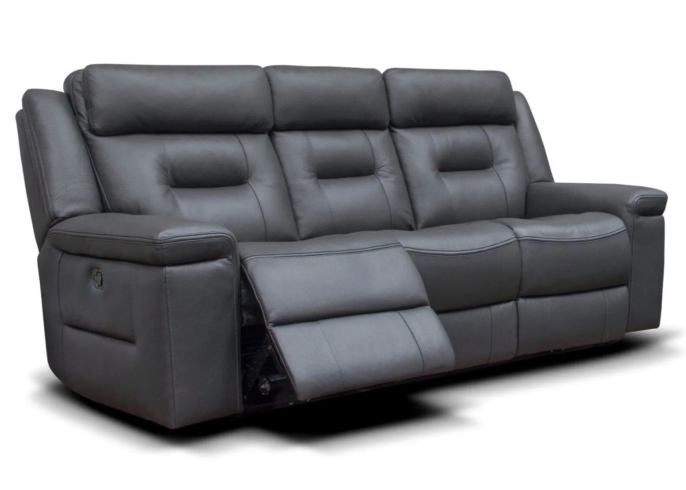 Osbourne Full Leather Sofa Range by SofaHouse - 3 2 1 Suite - Dark Grey