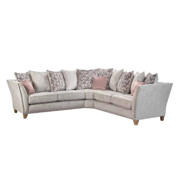 Paris Darwen Nickel 3 Seater Sofa by Lebus