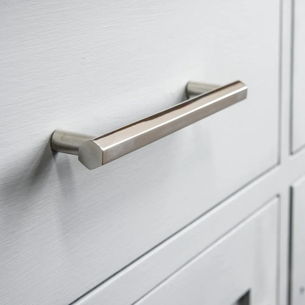 Polished Nickel Hex Pull Handle