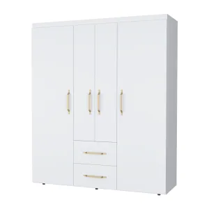 Riley All-In-One 2-Door Armoire White