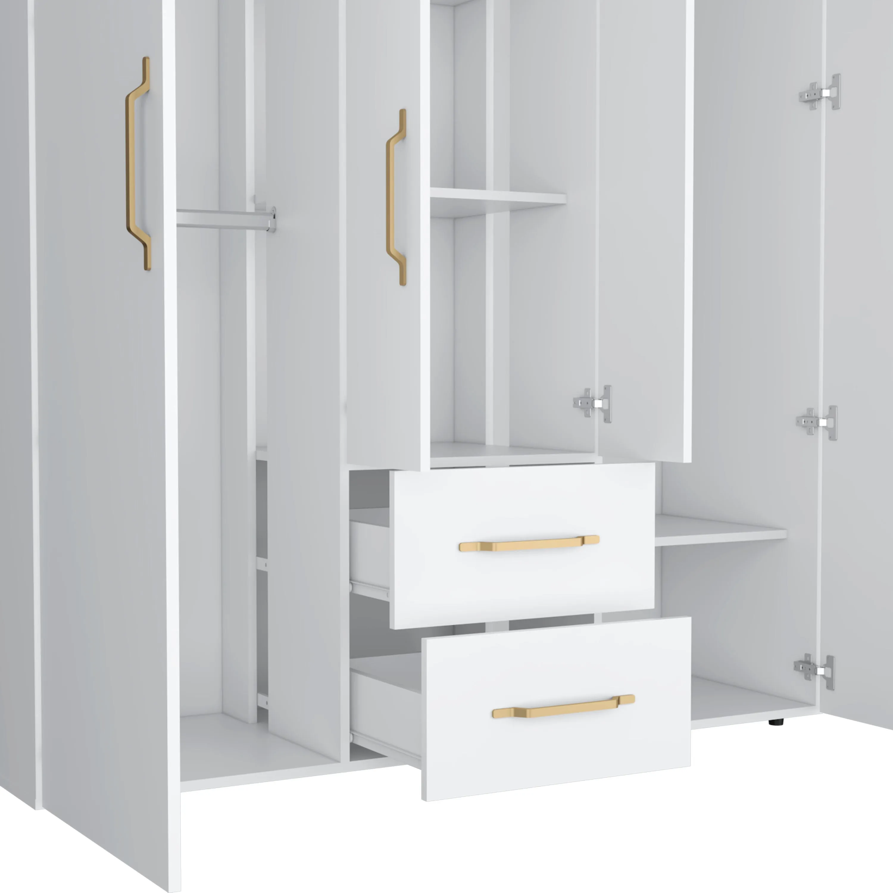 Riley All-In-One 2-Door Armoire White