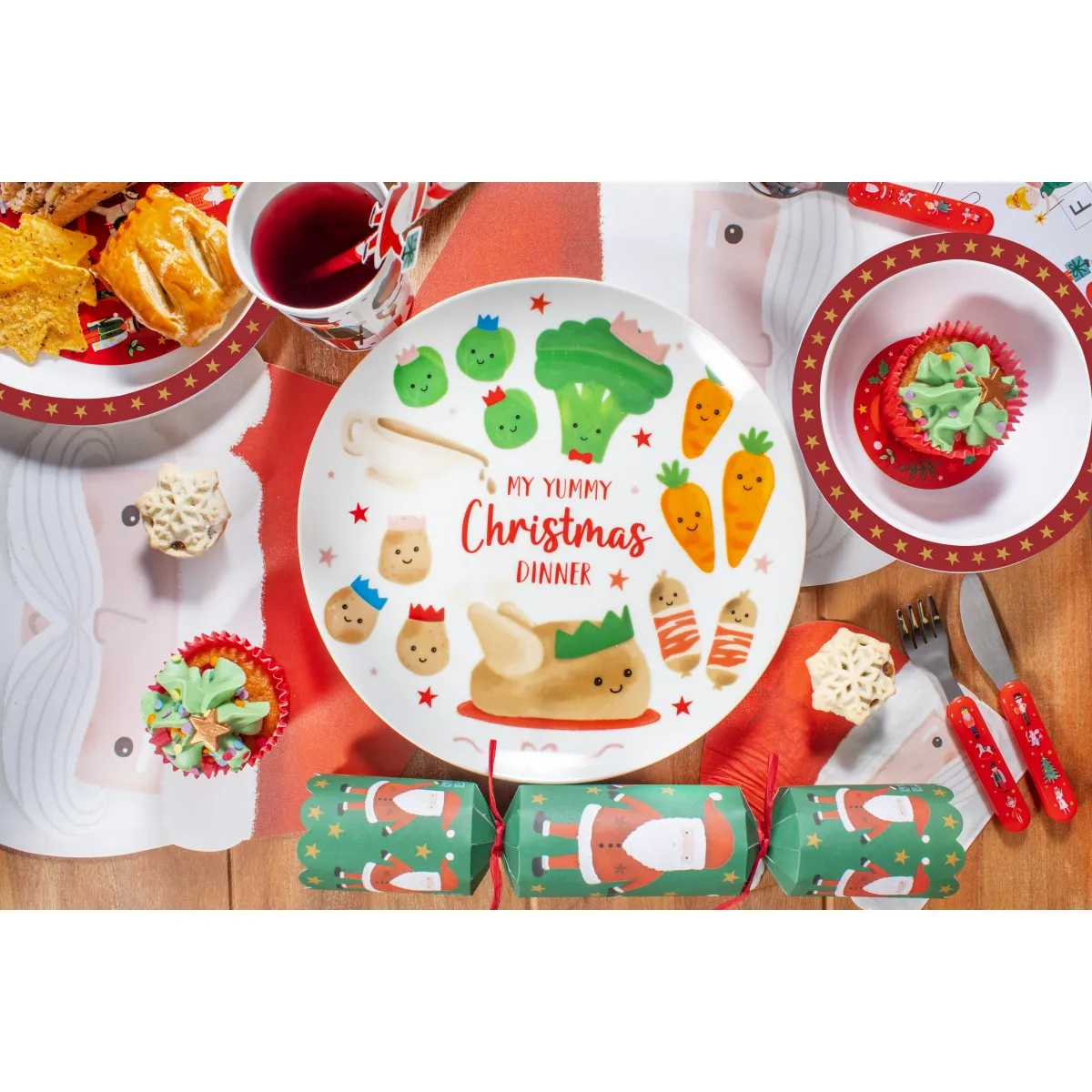 RSW Christmas Santa & The Nutcracker Kids Dinner Plate