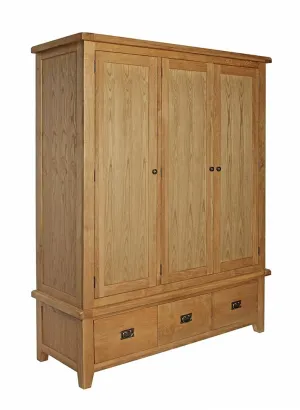 Rustic Triple Wardrobe