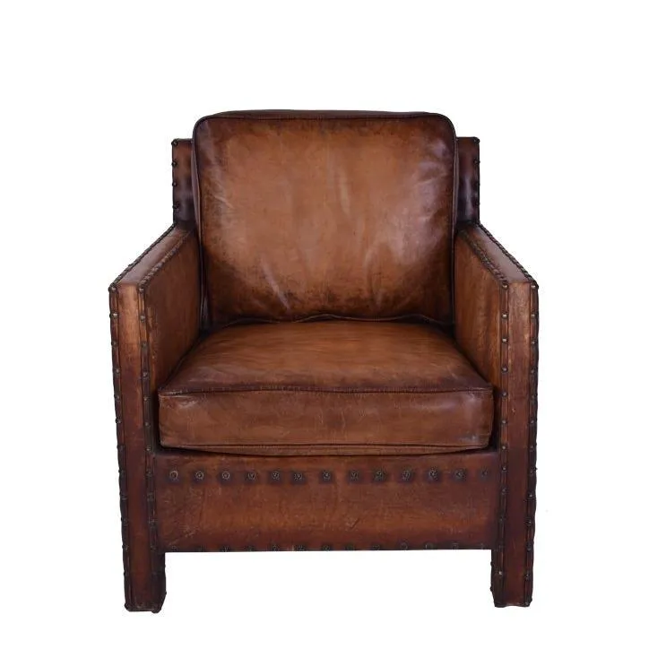 Saloon Vintage Leather Armchair