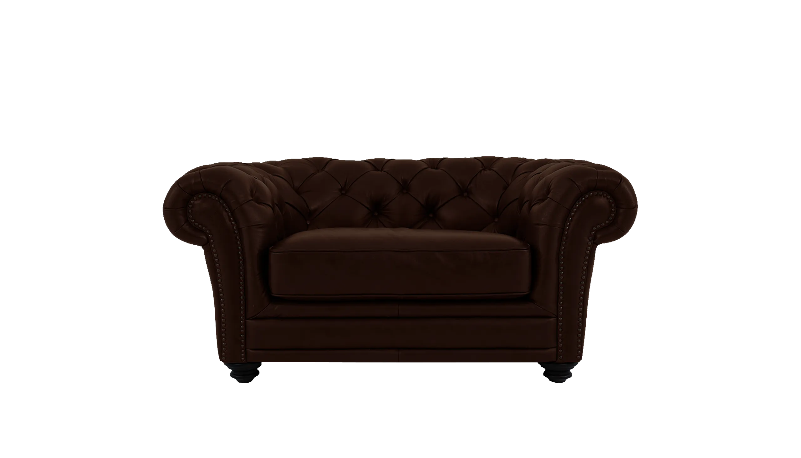 Savannah Leather Cuddler Sofa