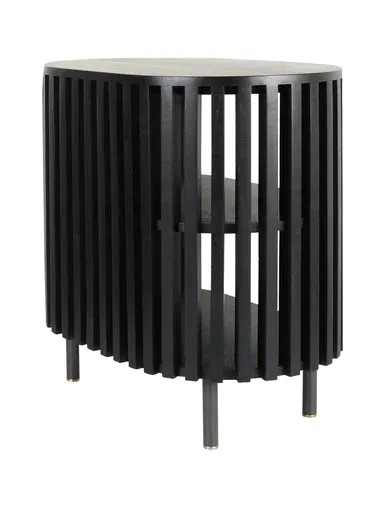 Swedish Elegance: Black Exclusive Bedside Table - Swedish Elegance