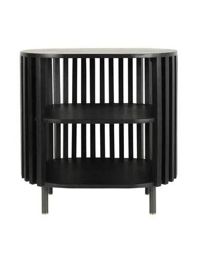 Swedish Elegance: Black Exclusive Bedside Table - Swedish Elegance