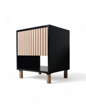 Thendo Bedside Pedestal - Black