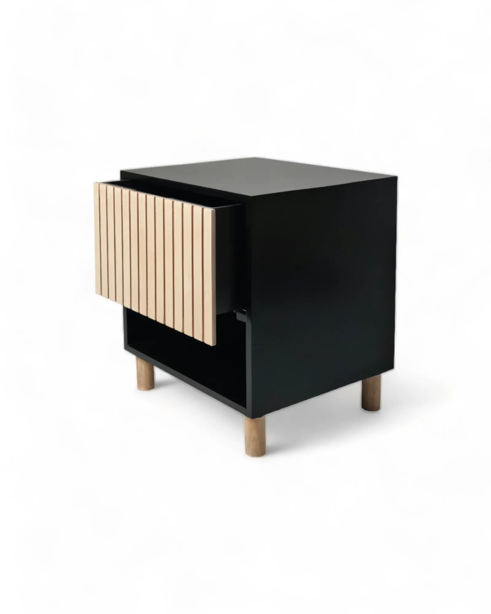 Thendo Bedside Pedestal - Black