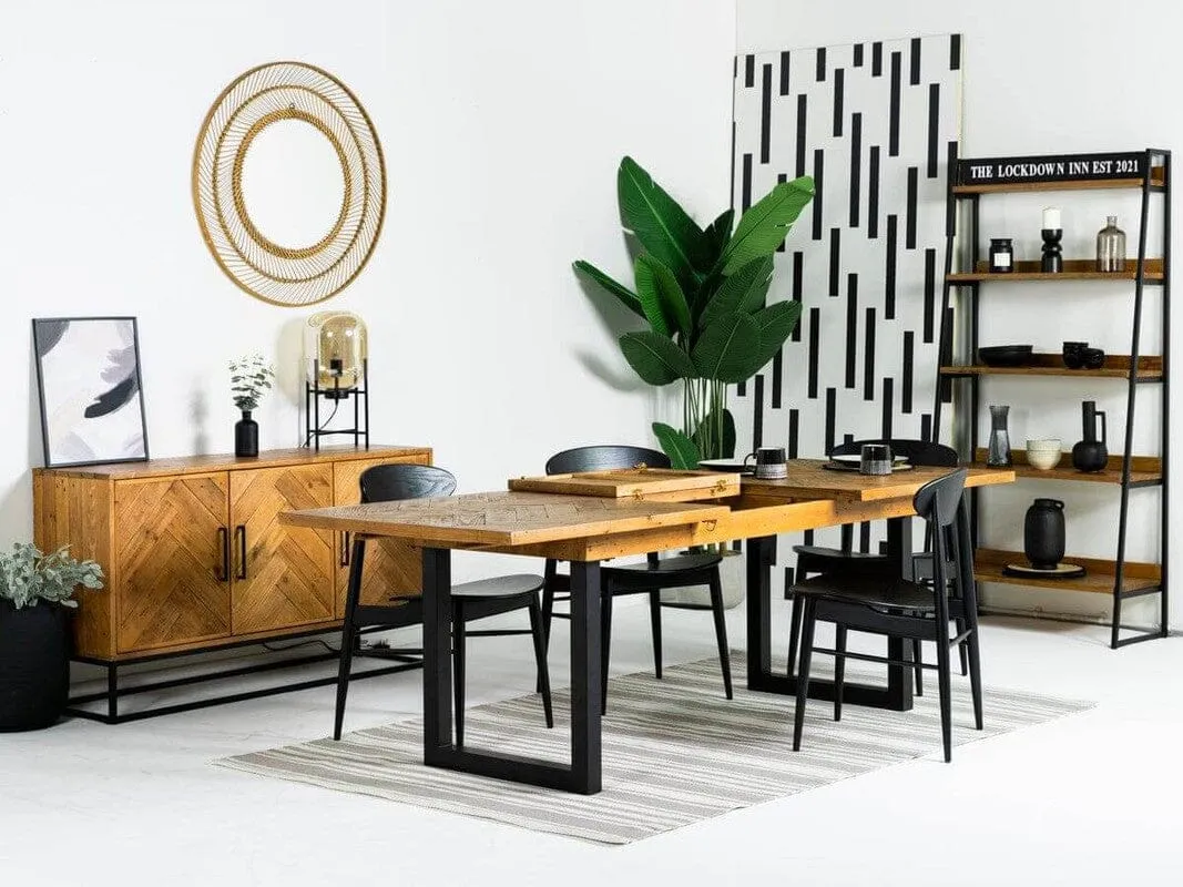 Tulsa Extendable Dining Table (140cm - 180cm) & Gabo Dining Chairs