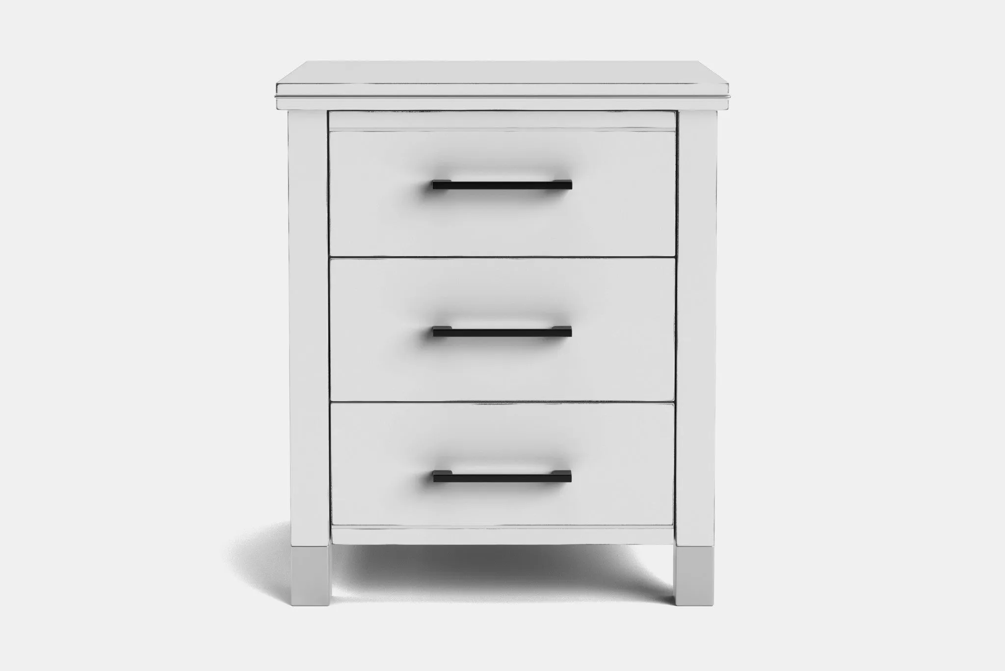 Veniece 3 Drawer Bedside Table