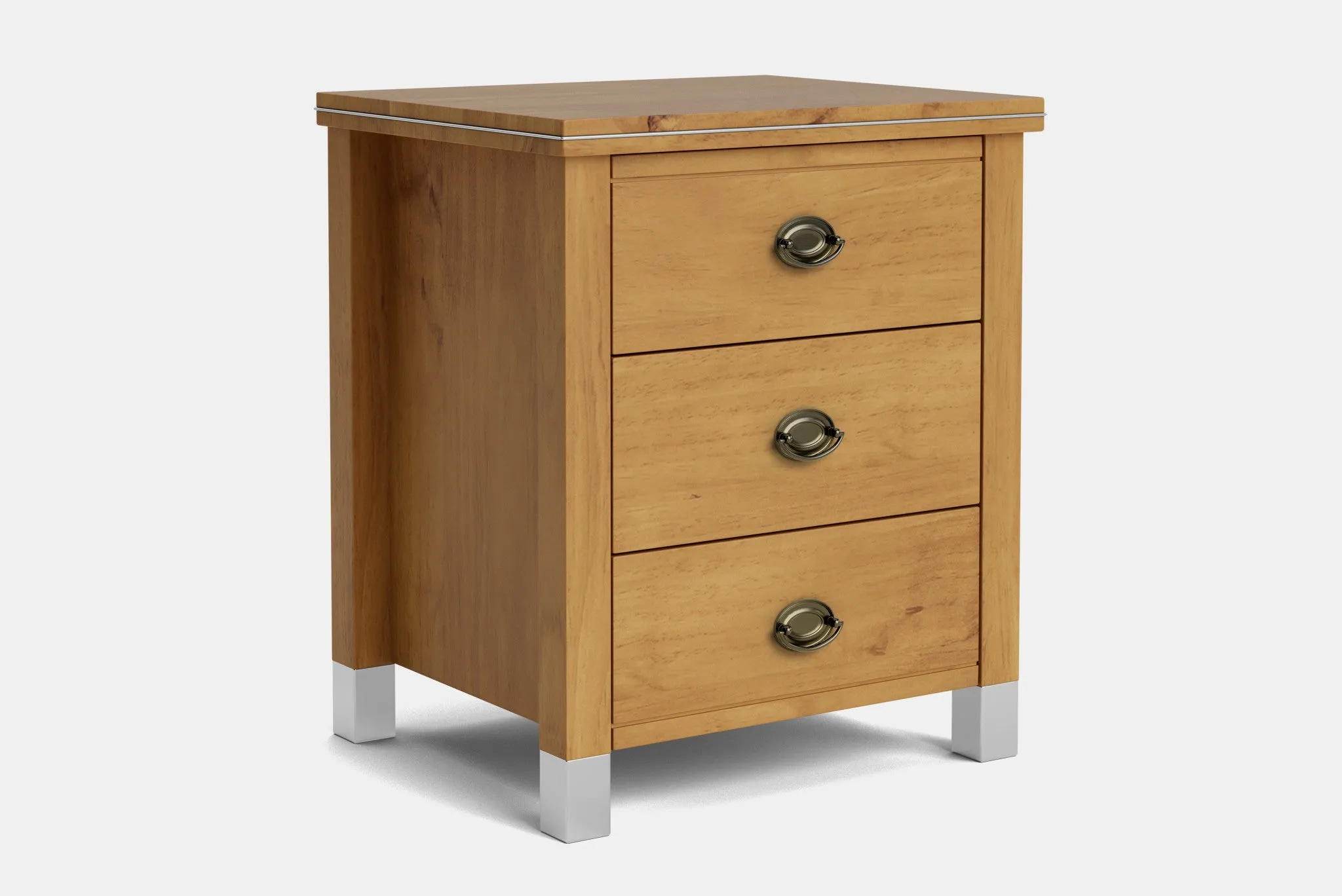 Veniece 3 Drawer Bedside Table