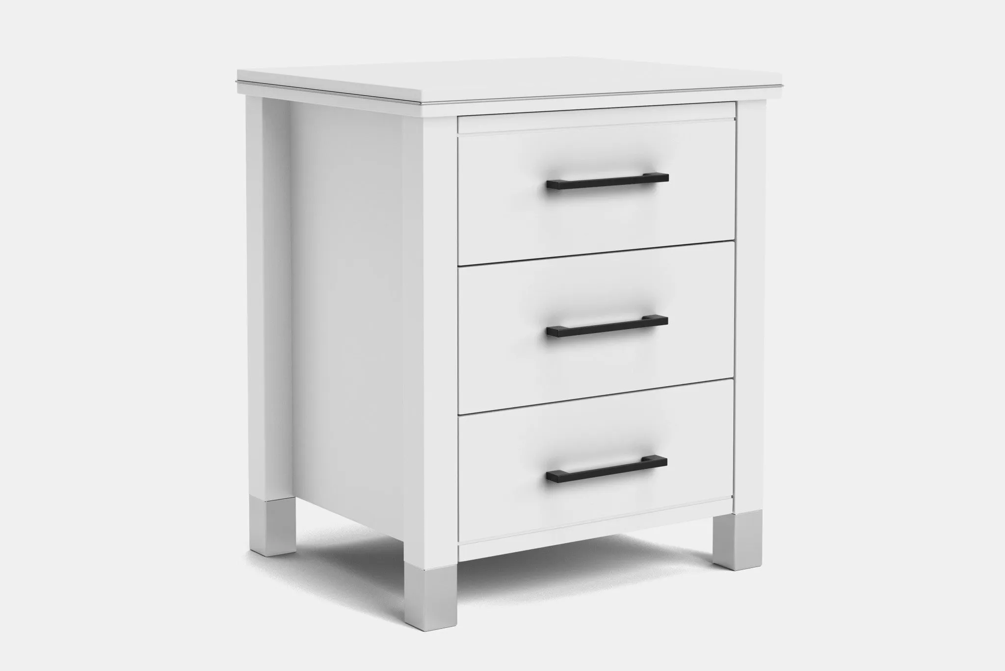 Veniece 3 Drawer Bedside Table