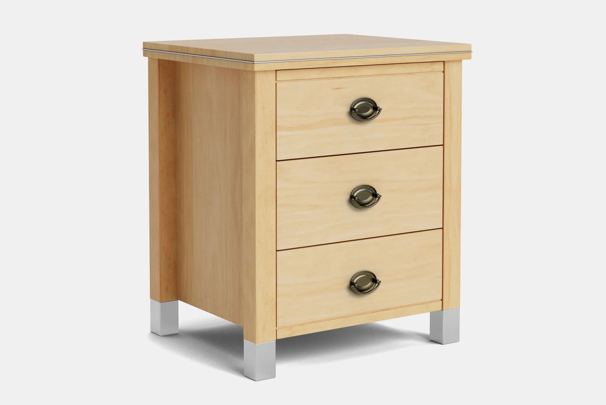 Veniece 3 Drawer Bedside Table