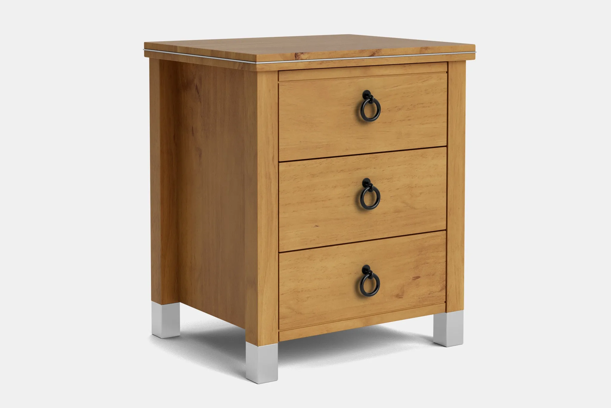 Veniece 3 Drawer Bedside Table