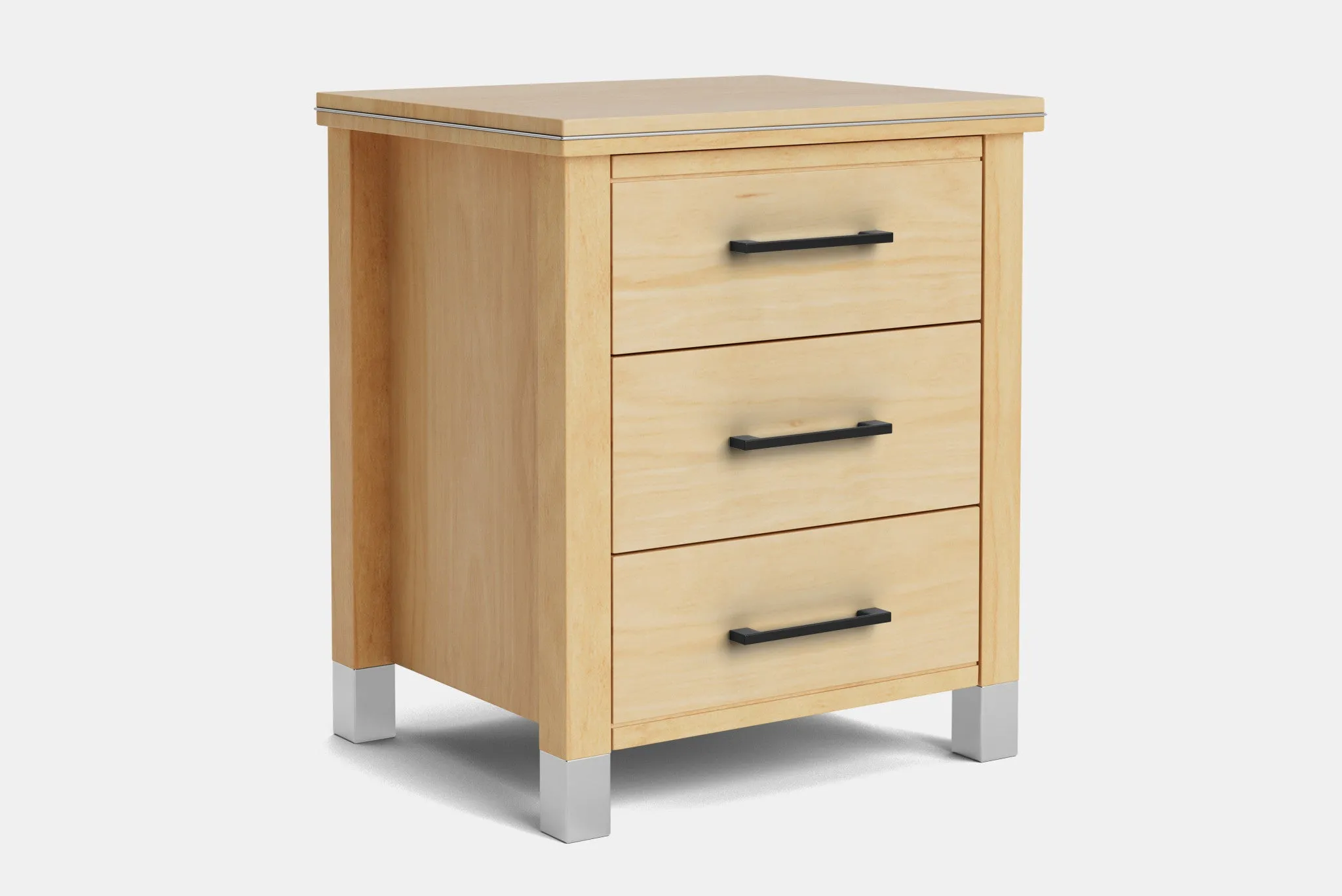 Veniece 3 Drawer Bedside Table