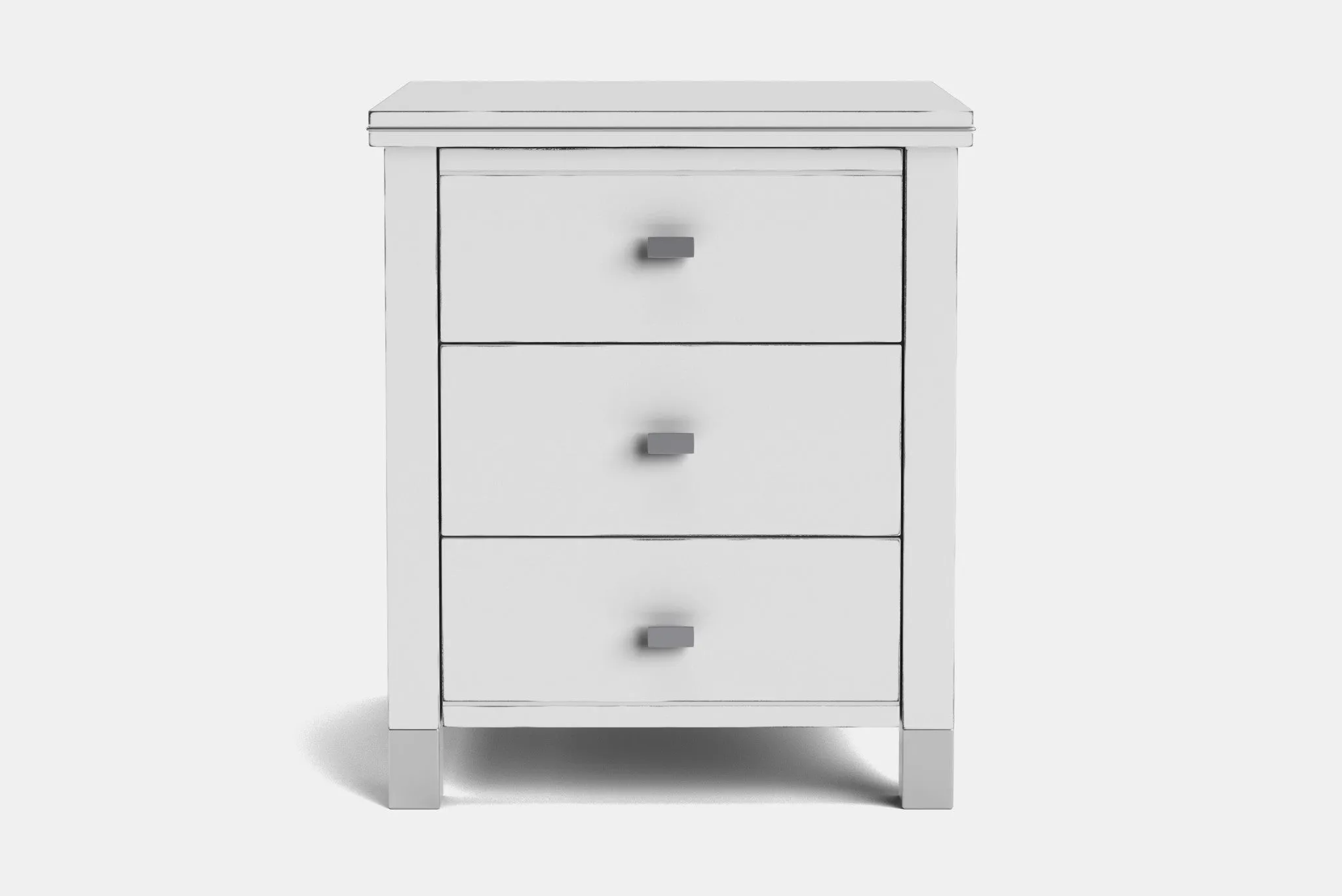 Veniece 3 Drawer Bedside Table