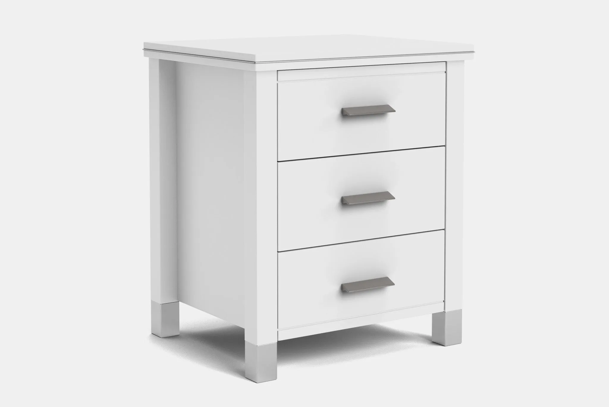 Veniece 3 Drawer Bedside Table