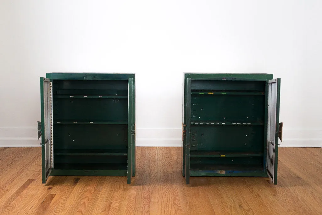 Vintage Steel Texaco Shop Cabinets