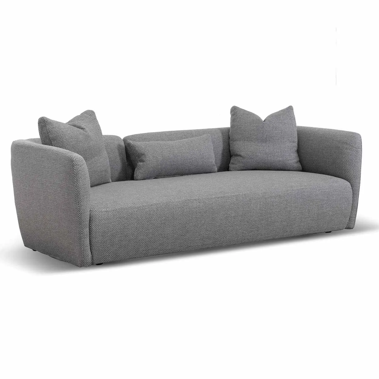 Willian 3 Seater Fabric Sofa - Noble Grey