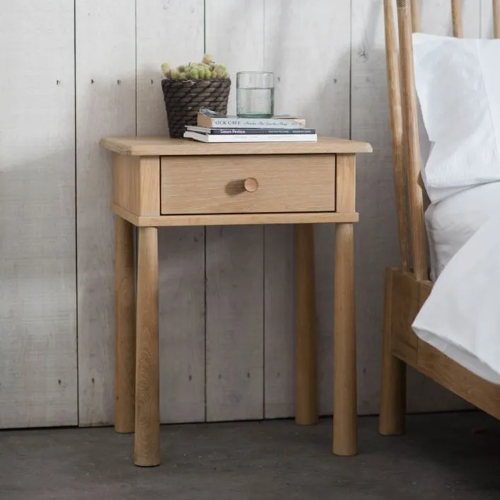 Wycombe 1 Drawer Bedside  - Oak